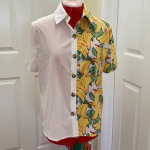 Banana Button Down